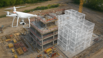 Drones en arquitectura y construcción: captura geoespacial, integración BIM y automatización